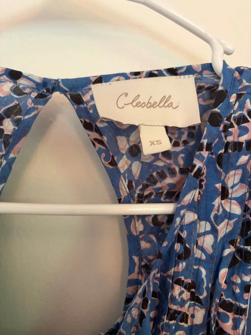 Cleobella Blue and Pink Floral Matching Set Xs